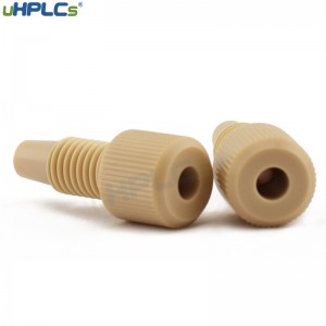 Fingertight One Piece 10-32 Peek Nut Regular Type For HPLC Column
