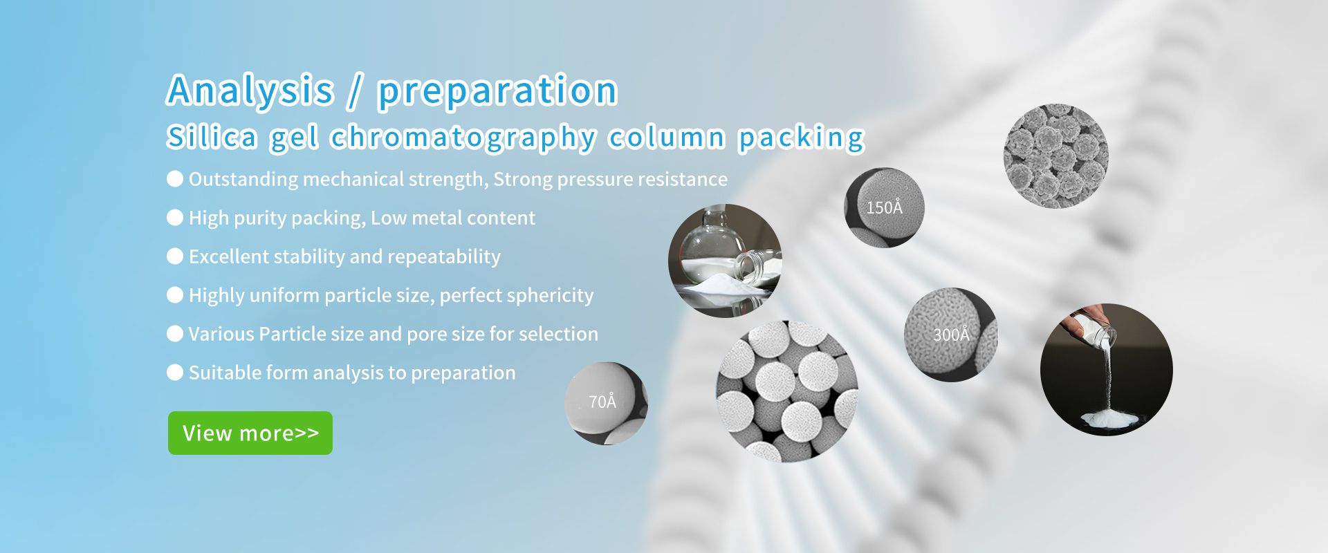 Chromatography Column Packing Supplier Bnner