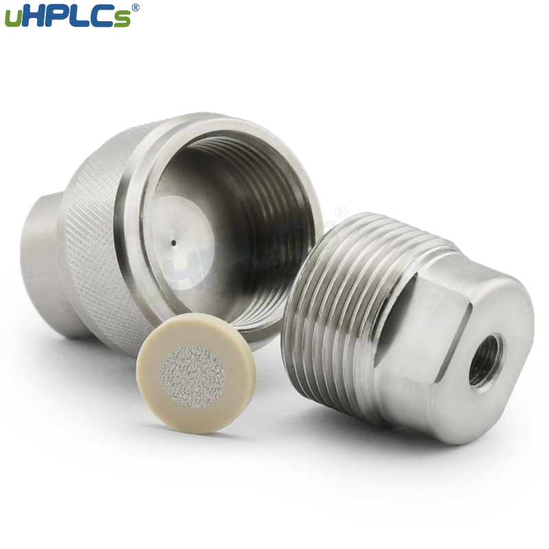 Semi-prep In-line Filter Assembly, HPLC, PEEK/PCTFE frit, 0.5µ, 1/16″ OD Tubing, 10-32 Coned