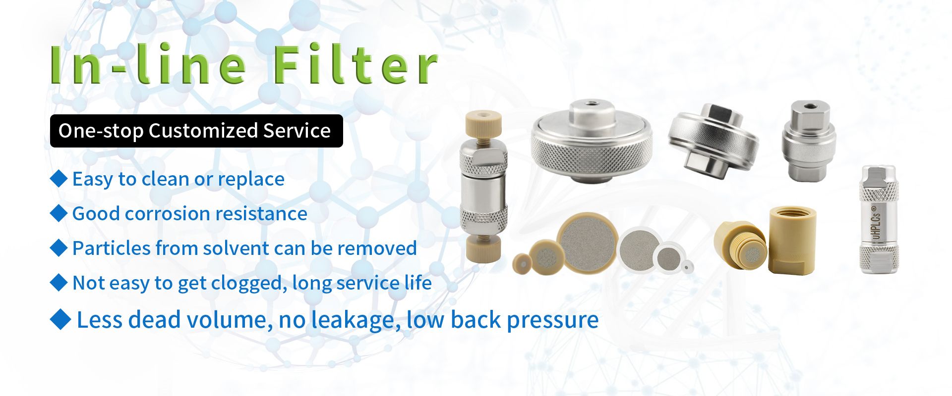 HPLC In-Line Filter supplier banner