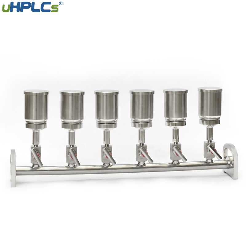 UHPLCS high effectiveness multiple vacuum filtration system – six-branches stainless steel