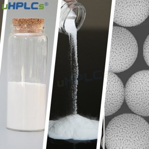 Liquid chromatographic HPLC column filler Silica gel packing